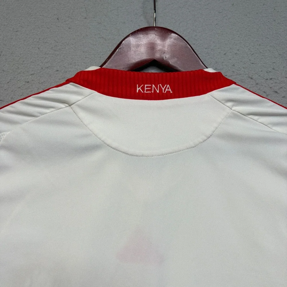 Adidas Soccer Jersey Mens Medium White Kenya Football Federation Clima365 Y2K